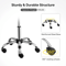 Adjustable Saddle Stool Rolling Chair Hydraulic Stylist Cutting Stool For Salon Office Use 4