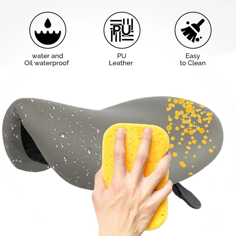 Adjustable Saddle Stool Rolling Chair Hydraulic Stylist Cutting Stool For Salon Office Use 5