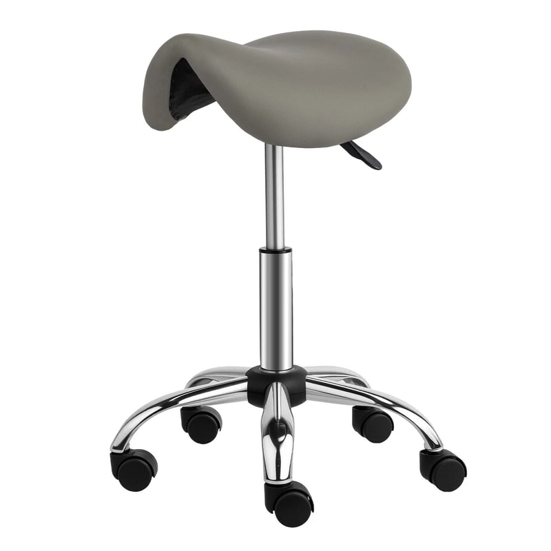 Adjustable Saddle Stool Rolling Chair Hydraulic Stylist Cutting Stool For Salon Office Use 0