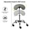 Adjustable Saddle Stool Rolling Chair Hydraulic Stylist Cutting Stool For Salon Office Use 6