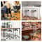 Adjustable Saddle Stool Rolling Chair Hydraulic Stylist Cutting Stool For Salon Office Use 8