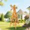 Wooden Windmill Garden Weathervane With Head Outdoor CrossJointed Decor For Backyard 0