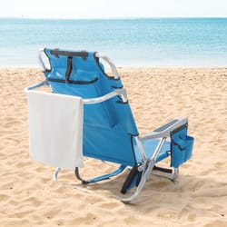 heavy duty folding reclining chair for beach, camping & outdoor activities – aluminum frame
