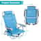 Heavy Duty Folding Reclining Chair For Beach Camping Outdoor Activities Aluminum Frame 6