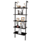 Modern Ladder Bookshelf Wall Mount Shelving Unit Sturdy Storage 1