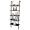 Modern Ladder Bookshelf Wall Mount Shelving Unit Sturdy Storage 1