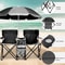 Folding Beach Chair With Portable Umbrella Set Outdoor Patio Furniture For Relaxation And Comfort 1