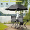 Folding Beach Chair With Portable Umbrella Set Outdoor Patio Furniture For Relaxation And Comfort 2