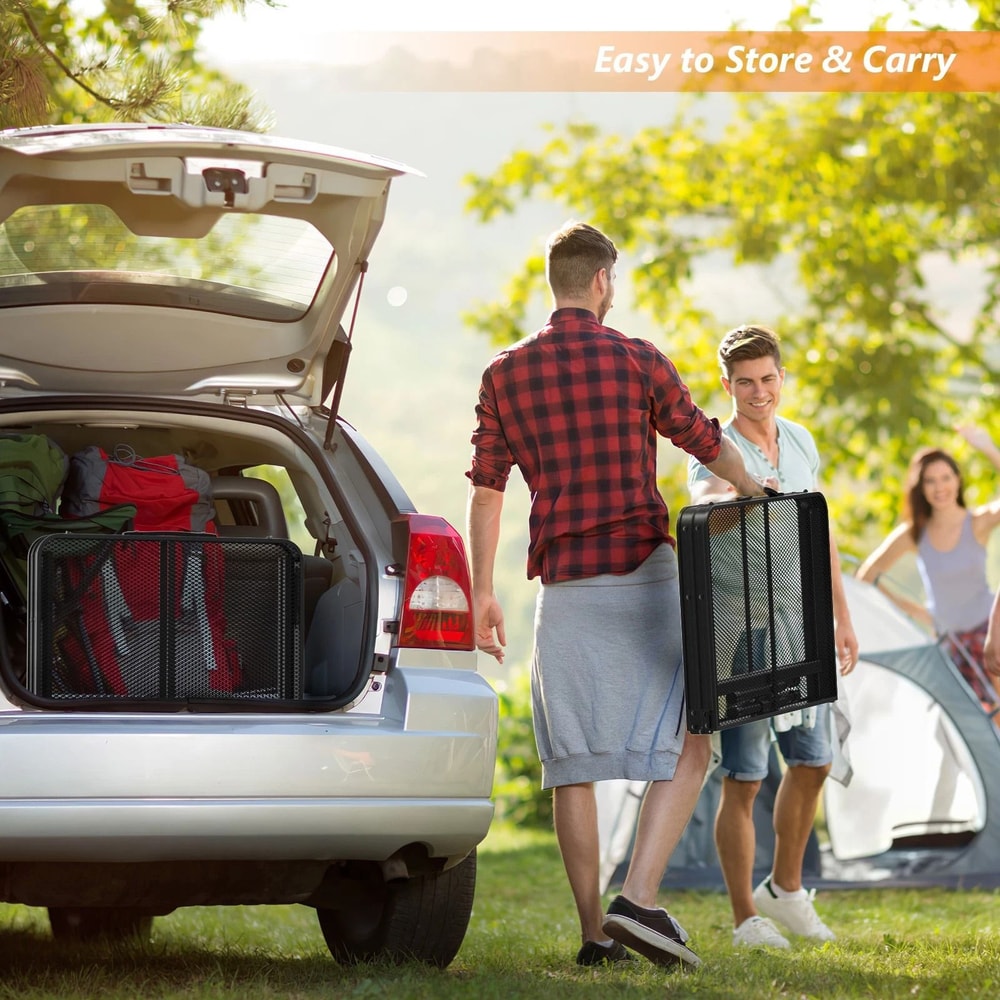 Folding Camping Table With Carry Handle Adjustable Height Picnic Table For Outdoor Adventures 6