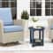 WeatherResistant Round Outdoor Side Table Durable End Table 0