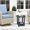 WeatherResistant Round Outdoor Side Table Durable End Table 0