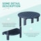 WeatherResistant Round Outdoor Side Table Durable End Table 3