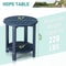 WeatherResistant Round Outdoor Side Table Durable End Table 5