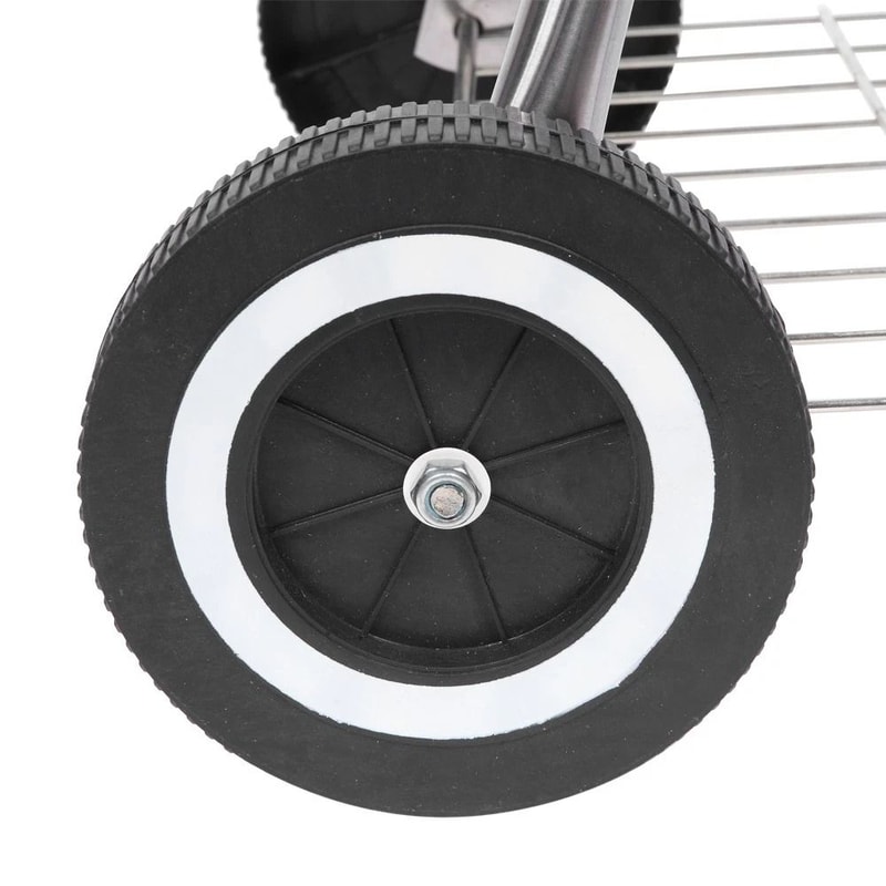 Premium Grill With Lid And Wheels AppleShaped Outdoor BBQ Grill 2