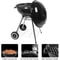 Premium Grill With Lid And Wheels AppleShaped Outdoor BBQ Grill 6