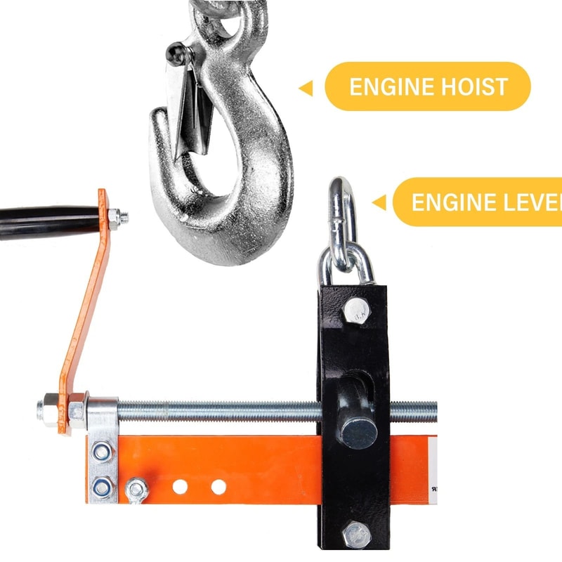 Heavy Duty Engine Hoist Load Leveler Shop Crane For Easy Lifting 2