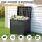 Outdoor Deck Storage Box With Lockable Lid Durable Weatherproof Garden Tool Organizer 7
