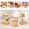 Gold Cake Stand Tower Set Elegant Serving Platters For Weddings Durable Metal 1