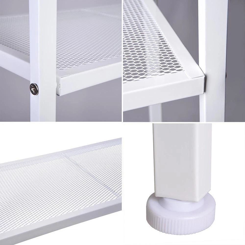 Iron Wall Ladder Shelf Sturdy Bookshelf Storage Unit For Home Office And Living Room 1