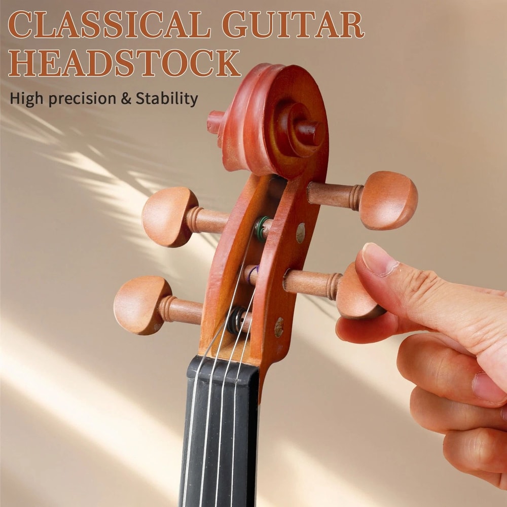 Natural Maple Violin Set With Case Bow Strings Ideal For Beginners 6