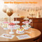 Elegant White Tiered Cake Stand Set Metal Dessert Display For Weddings And Parties 5