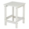 Garden Patio Deck Side Corner Table White Adirondack Chair Accent For Outdoor Spaces 0