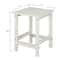 Garden Patio Deck Side Corner Table White Adirondack Chair Accent For Outdoor Spaces 3