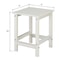 Garden Patio Deck Side Corner Table White Adirondack Chair Accent For Outdoor Spaces 3