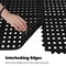 Rubber Mat With Drainage Holes NonSlip AntiFatigue Square Mat For Kitchens Garages And More 4