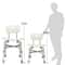 Heavy Duty Shower Chair With Back Adjustable Bath Seat For Elderly Bariatric Use 9