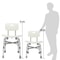 Heavy Duty Shower Chair With Back Adjustable Bath Seat For Elderly Bariatric Use 9
