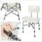 Heavy Duty Shower Chair With Back Adjustable Bath Seat For Elderly Bariatric Use 2