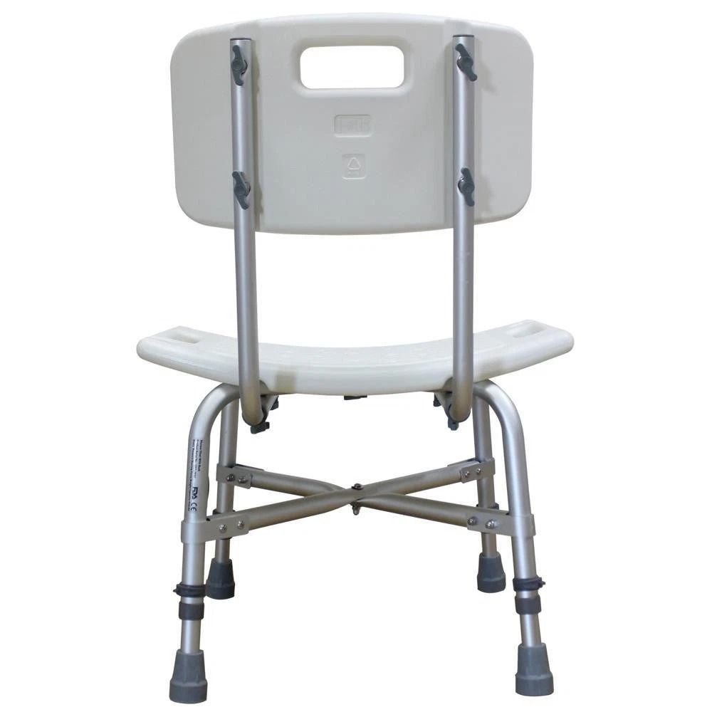 Heavy Duty Shower Chair With Back Adjustable Bath Seat For Elderly Bariatric Use 6