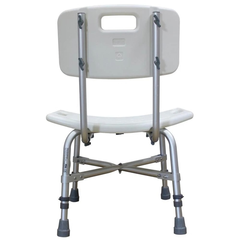 Heavy Duty Shower Chair With Back Adjustable Bath Seat For Elderly Bariatric Use 6