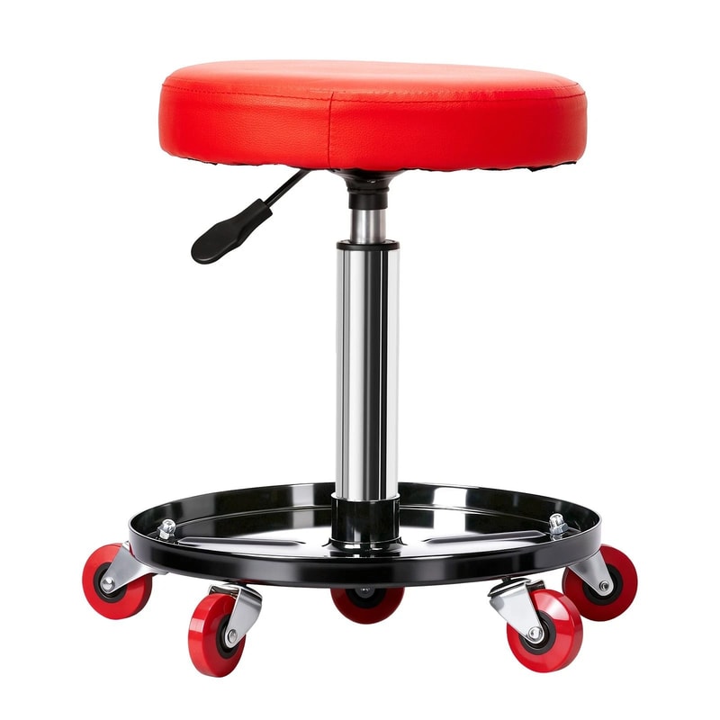Heavy Duty Mechanic Stool Adjustable Rolling Creeper GarageShop Seat 6