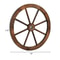 Rustic Wooden Wheel Wall Decor Vintage Garden And Yard Decoration 5