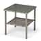 Outdoor Wicker Coffee Table With Glass Top Square Patio End Table For Indoor Outdoor Spaces 6