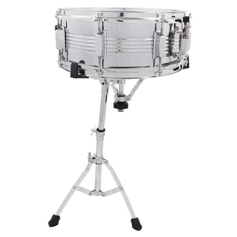 Heavy Duty Chrome Snare Drum Stand Adjustable Percussion Hardware 1