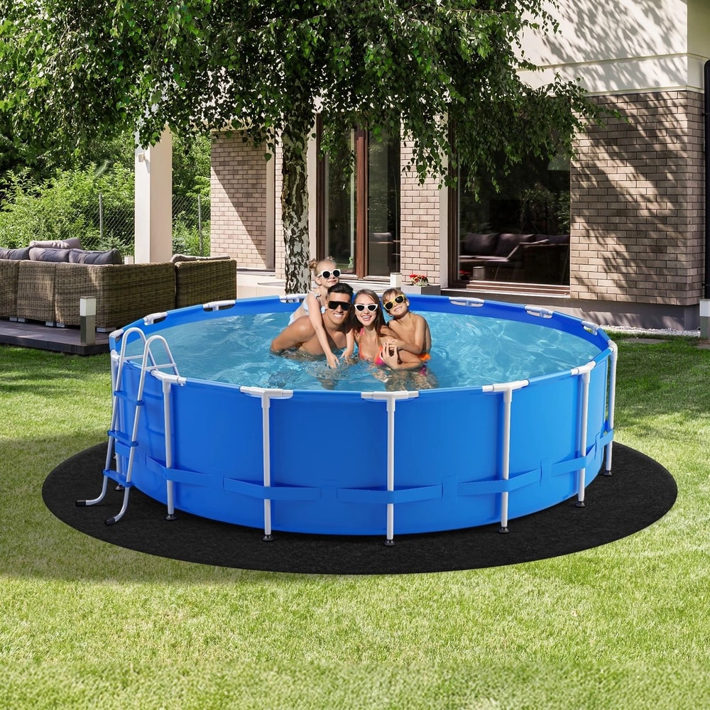 Round Above Ground Pool Liner Pad Protector For Durable Swimming Pool Floor Protection 1