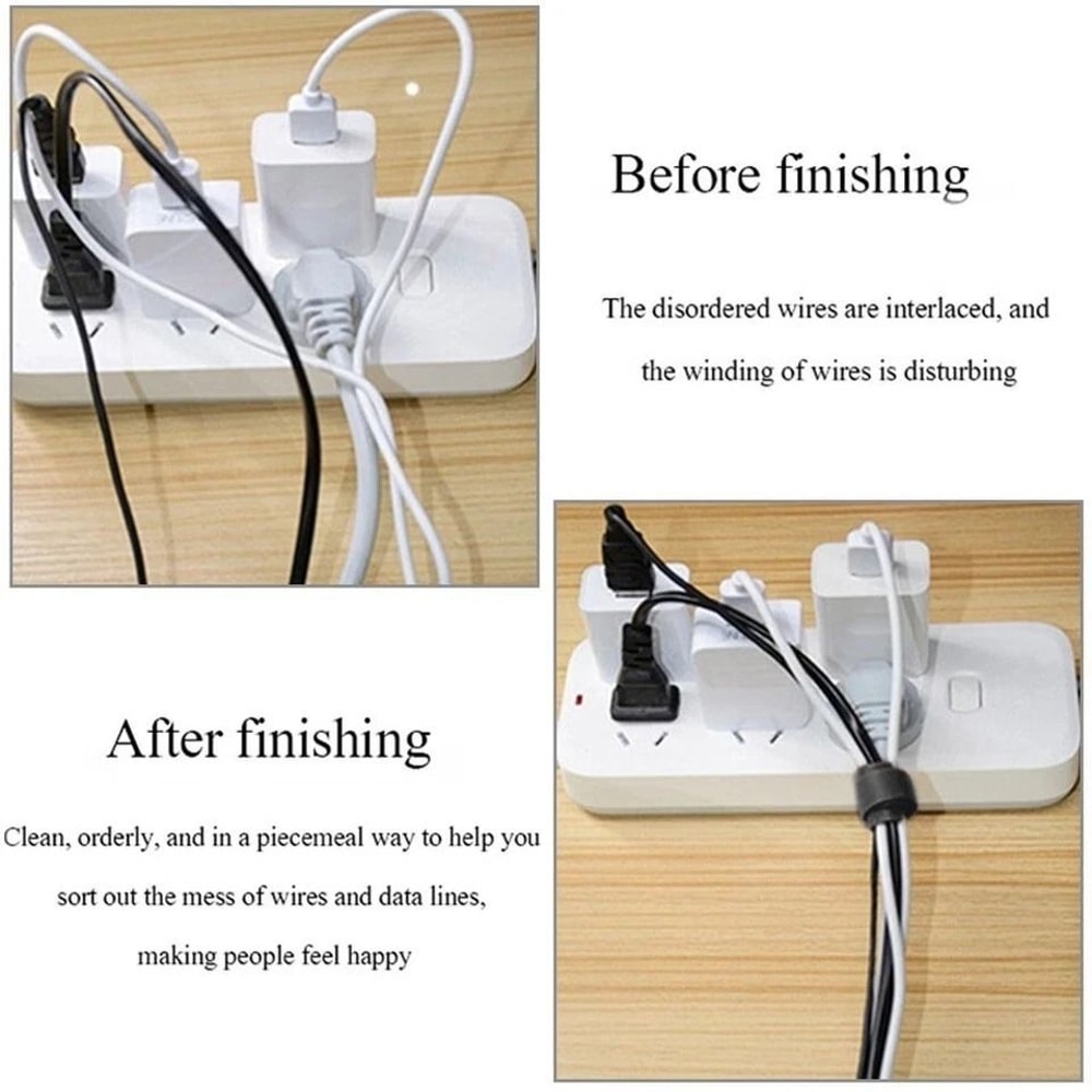 Reusable Hook And Loop Cable Straps For Wire Management And Cord Organization 3