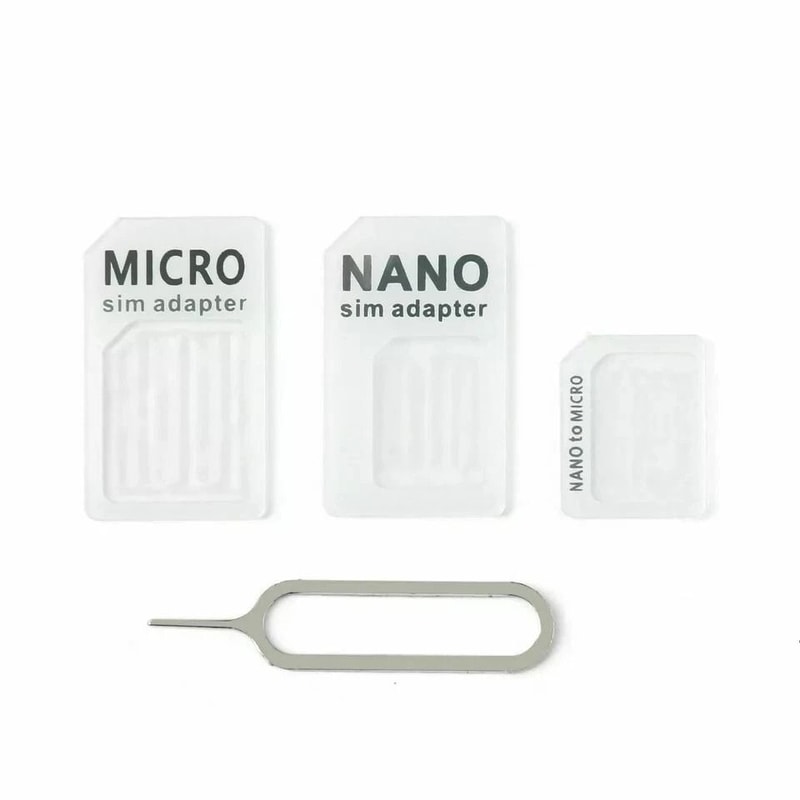 Universal Nano To Micro And Standard SIM Adapter Converter Set SIM Card Adapter Kit 1