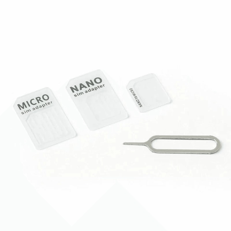 Universal Nano To Micro And Standard SIM Adapter Converter Set SIM Card Adapter Kit 0