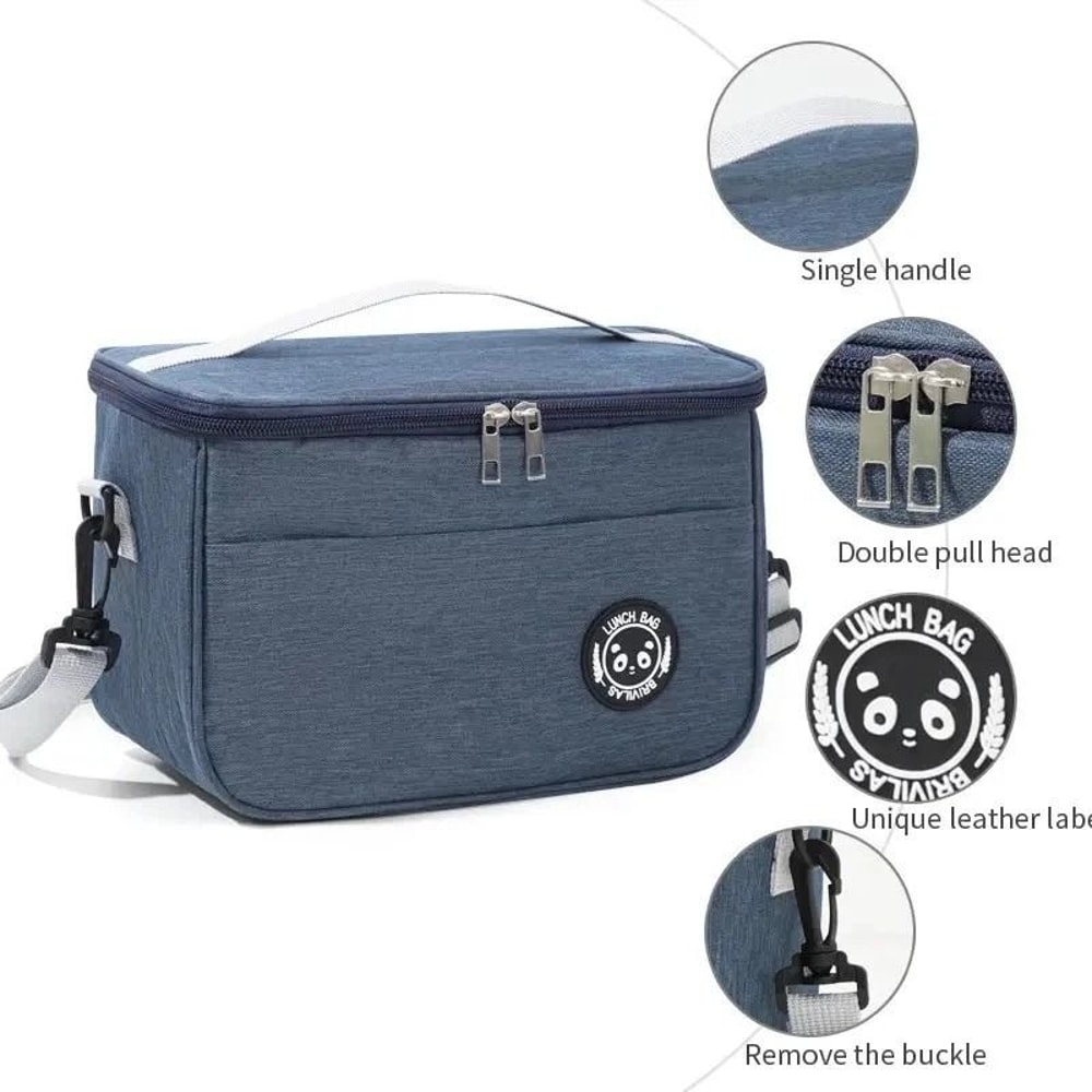 Insulated Lunch Bag Leakproof Lunch Box For Work School And Outdoor Use Ideal For Men Women And Ki