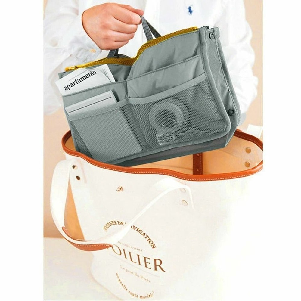 Women Travel Insert Handbag Organizer Purse Large Liner Tidy Bag For Travel Work And Everyday Use 4