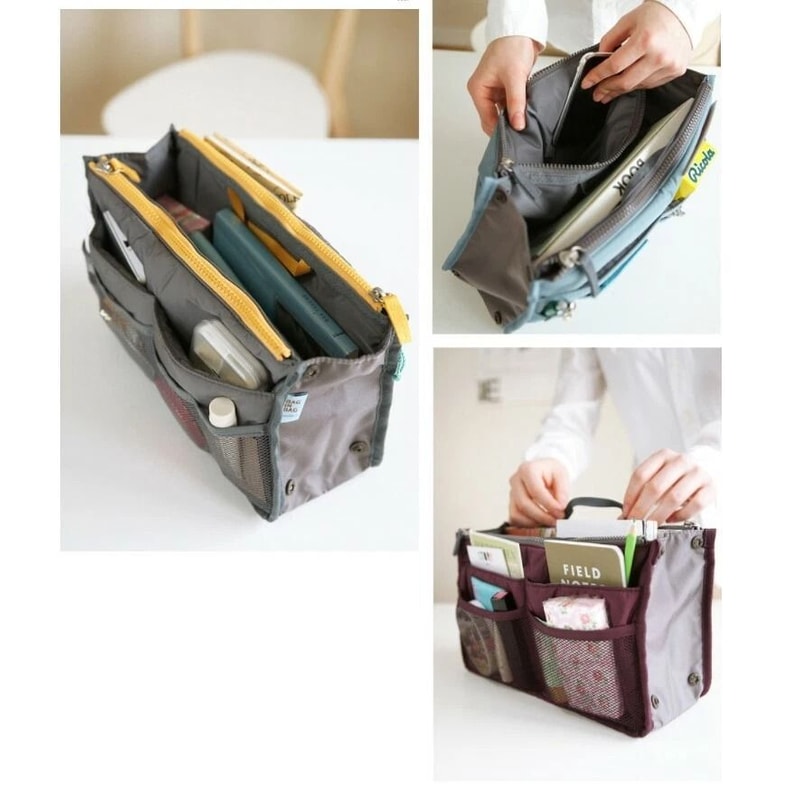 Women Travel Insert Handbag Organizer Purse Large Liner Tidy Bag For Travel Work And Everyday Use 5