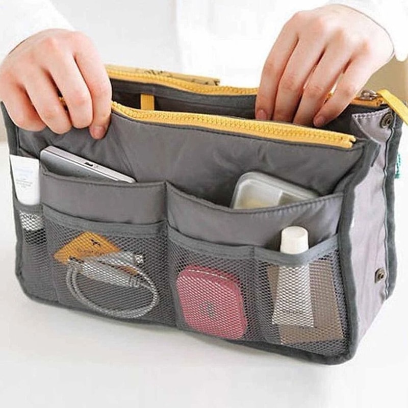 Women Travel Insert Handbag Organizer Purse Large Liner Tidy Bag For Travel Work And Everyday Use 6