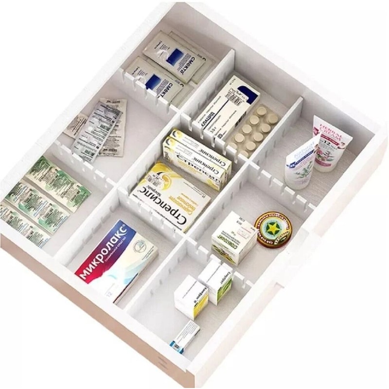 Adjustable Drawer Dividers For DIY Storage Customizable Organizers For Kitchen Office Home 5