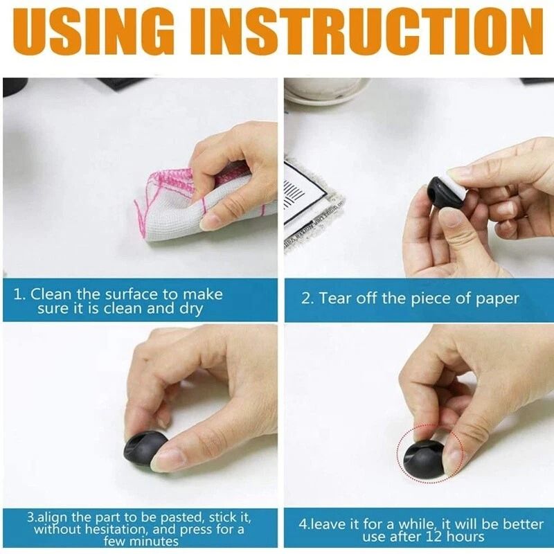 Cable Clip Grip Desk Organizer Adhesive Wall Mount For USB Charger Wire Management 3