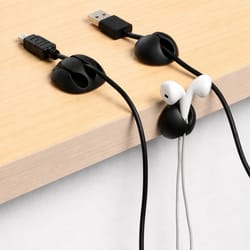 cable clip grip desk organizer – adhesive wall mount for usb charger & wire management