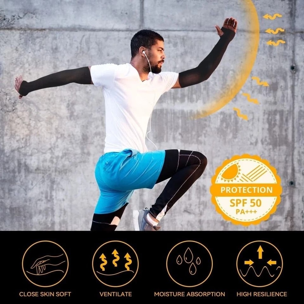 Cooling Arm Sleeves UV Sun Protection For Men And Women Ideal For Sports Outdoor Activities 2